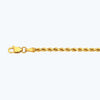 Load image into Gallery viewer, 14K 2MM YELLOW GOLD DC HOLLOW ROPE 18&quot; CHAIN NECKLACE (AVAILABLE IN LENGTHS 7&quot; - 30&quot;)
