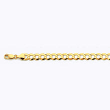 Load image into Gallery viewer, 10K 8MM YELLOW GOLD SOLID CURB 18&quot; CHAIN NECKLACE (AVAILABLE IN LENGTHS 7&quot; - 30&quot;)
