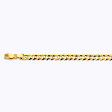 Load image into Gallery viewer, 10K 7MM YELLOW GOLD SOLID CURB 20&quot; CHAIN NECKLACE (AVAILABLE IN LENGTHS 7&quot; - 30&quot;)
