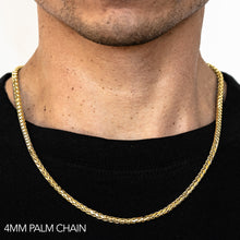 Load image into Gallery viewer, 10K 4MM YELLOW GOLD PALM 16&quot; CHAIN NECKLACE (AVAILABLE IN LENGTHS 7&quot; - 30&quot;)
