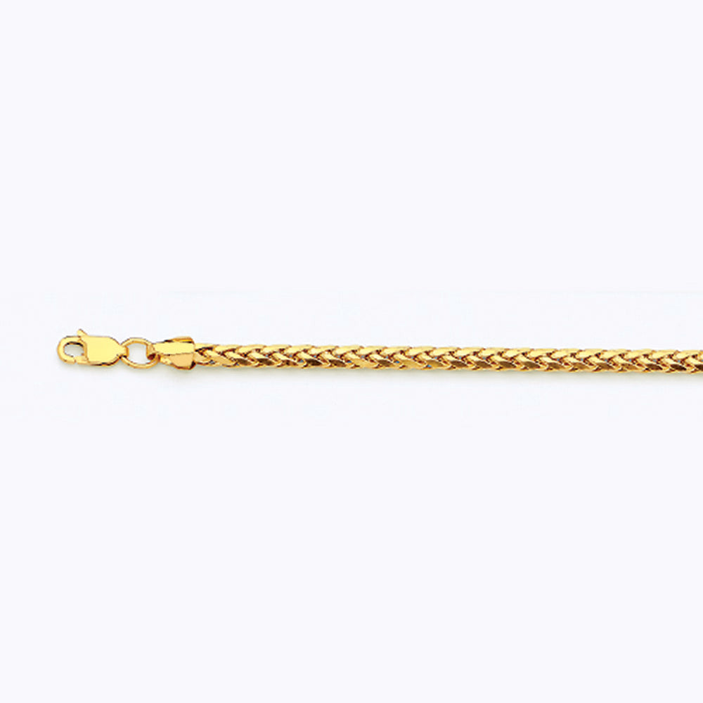 14K 3MM YELLOW GOLD PALM 7.5