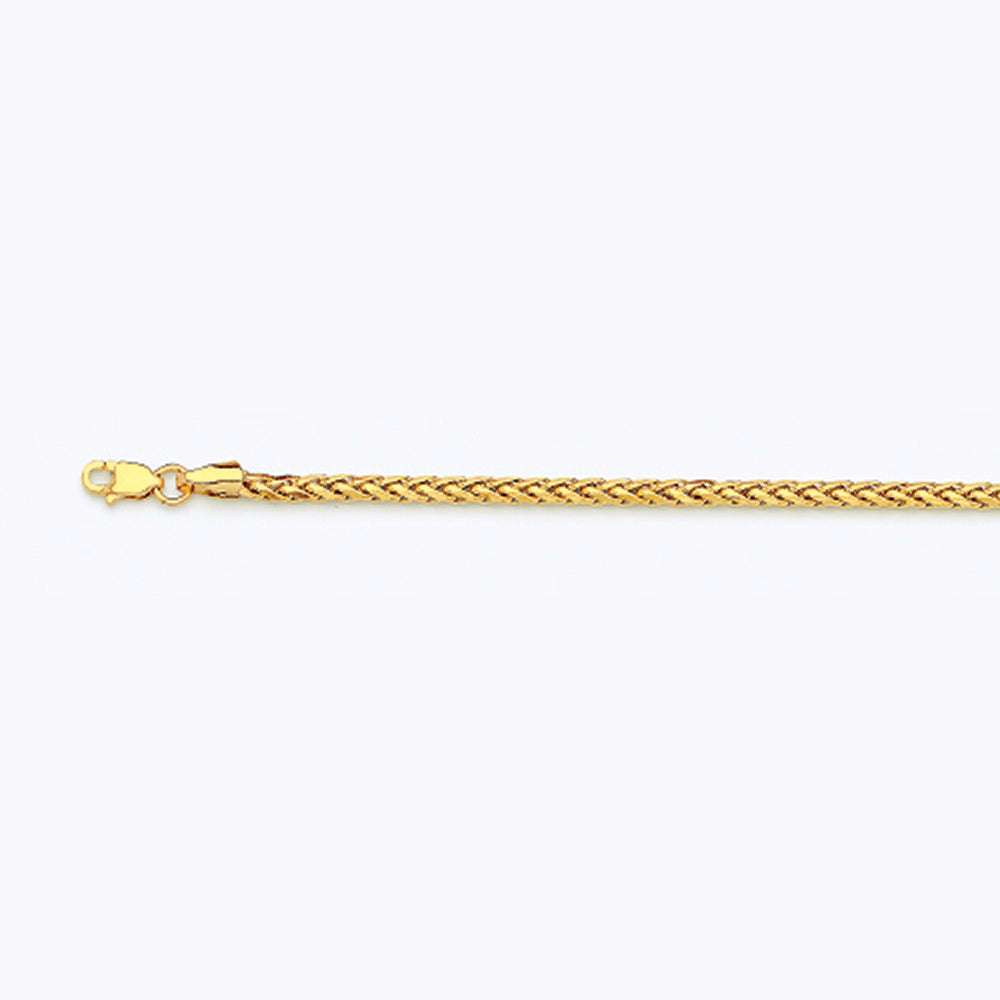 14K 2.5MM YELLOW GOLD PALM 8.5