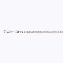 Load image into Gallery viewer, 14K 3.5MM WHITE GOLD VENETIAN BOX 24&quot; CHAIN NECKLACE (AVAILABLE IN LENGTHS 7&quot; - 30&quot;)
