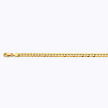 Load image into Gallery viewer, 10K 4.5MM YELLOW GOLD SOLID CURB 30&quot; CHAIN NECKLACE (AVAILABLE IN LENGTHS 7&quot; - 30&quot;)
