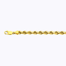 Load image into Gallery viewer, 18K 5MM YELLOW GOLD SOLID DC ROPE 24&quot; CHAIN NECKLACE (AVAILABLE IN LENGTHS 7&quot; - 30&quot;)
