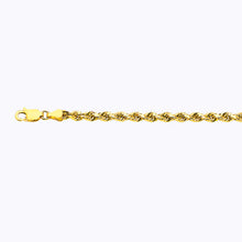 Load image into Gallery viewer, 18K 3.5MM YELLOW GOLD SOLID DC ROPE 16&quot; CHAIN NECKLACE (AVAILABLE IN LENGTHS 7&quot; - 30&quot;)
