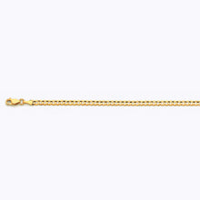 Load image into Gallery viewer, 10K 3.5MM YELLOW GOLD SOLID CURB 18&quot; CHAIN NECKLACE (AVAILABLE IN LENGTHS 7&quot; - 30&quot;)
