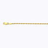 Load image into Gallery viewer, 14K 2MM YELLOW GOLD SOLID DC ROPE 20&quot; CHAIN NECKLACE (AVAILABLE IN LENGTHS 7&quot; - 30&quot;)
