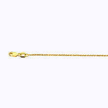 Load image into Gallery viewer, 18K 1MM YELLOW GOLD SOLID DC ROPE 24&quot; CHAIN NECKLACE (AVAILABLE IN LENGTHS 7&quot; - 30&quot;)
