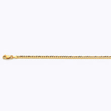 Load image into Gallery viewer, 10K 3MM YELLOW GOLD SOLID CURB 18&quot; CHAIN NECKLACE (AVAILABLE IN LENGTHS 7&quot; - 30&quot;)
