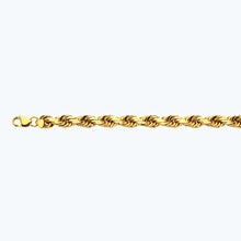 Load image into Gallery viewer, 10K 12MM YELLOW GOLD SOLID DC ROPE 26&quot; CHAIN NECKLACE (AVAILABLE IN LENGTHS 7&quot; - 30&quot;)
