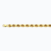 Load image into Gallery viewer, 14K 12MM YELLOW GOLD SOLID DC ROPE 24&quot; CHAIN NECKLACE (AVAILABLE IN LENGTHS 7&quot; - 30&quot;)
