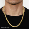 Load image into Gallery viewer, 14K 8MM YELLOW GOLD SOLID DC ROPE 22&quot; CHAIN NECKLACE (AVAILABLE IN LENGTHS 7&quot; - 30&quot;)
