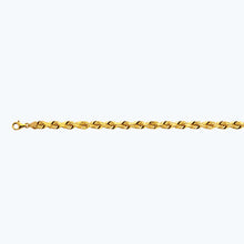 Load image into Gallery viewer, 18K 7MM YELLOW GOLD SOLID DC ROPE 24&quot; CHAIN NECKLACE (AVAILABLE IN LENGTHS 7&quot; - 30&quot;)
