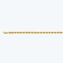 Load image into Gallery viewer, 18K 6MM YELLOW GOLD SOLID DC ROPE 24&quot; CHAIN NECKLACE (AVAILABLE IN LENGTHS 7&quot; - 30&quot;)
