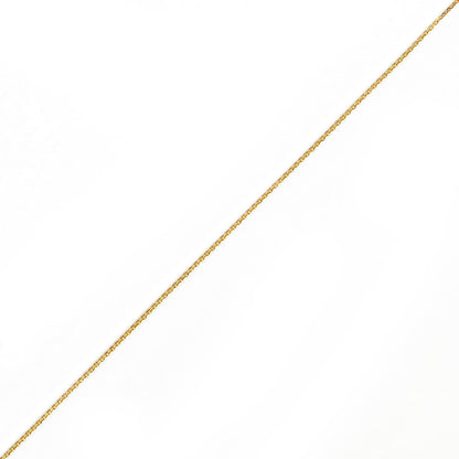 14K YELLOW GOLD DC ROLO  023 GAUGE 26" CHAIN NECKLACE (AVAILABLE IN LENGTHS 7" - 30")
