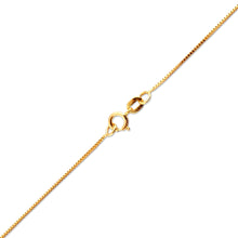 Load image into Gallery viewer, 14K YELLOW GOLD BOX 078 GAUGE 28&quot; CHAIN NECKLACE (AVAILABLE IN LENGTHS 7&quot; - 30&quot;)
