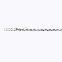 Load image into Gallery viewer, 14K 3.5MM WHITE GOLD SOLID DC ROPE 20&quot; CHAIN NECKLACE (AVAILABLE IN LENGTHS 7&quot; - 30&quot;)
