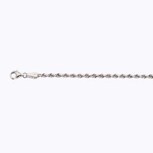 Load image into Gallery viewer, 14K 2.5MM WHITE GOLD SOLID DC ROPE 24&quot; CHAIN NECKLACE (AVAILABLE IN LENGTHS 7&quot; - 30&quot;)
