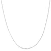 Load image into Gallery viewer, 14K WHITE GOLD BOX 040 GAUGE 16&quot; CHAIN NECKLACE (AVAILABLE IN LENGTHS 7&quot; - 30&quot;)
