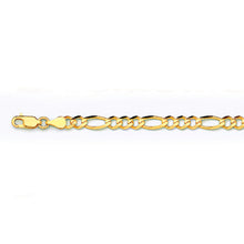 Load image into Gallery viewer, 10K 4.5MM YELLOW GOLD SOLID FIGARO 24&quot; CHAIN NECKLACE (AVAILABLE IN LENGTHS 7&quot; - 30&quot;)
