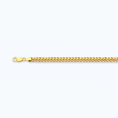 14K 3MM YELLOW GOLD HOLLOW MIAMI CUBAN 18" CHAIN NECKLACE (AVAILABLE IN LENGTHS 7" - 30")