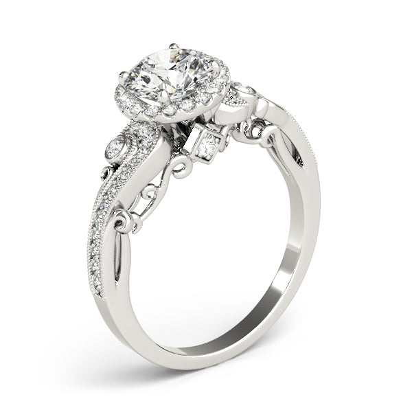 Round Engagement Ring M51000-E-1/3
