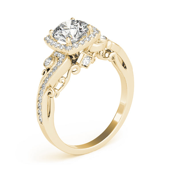 Round Engagement Ring M51001-E-1/2