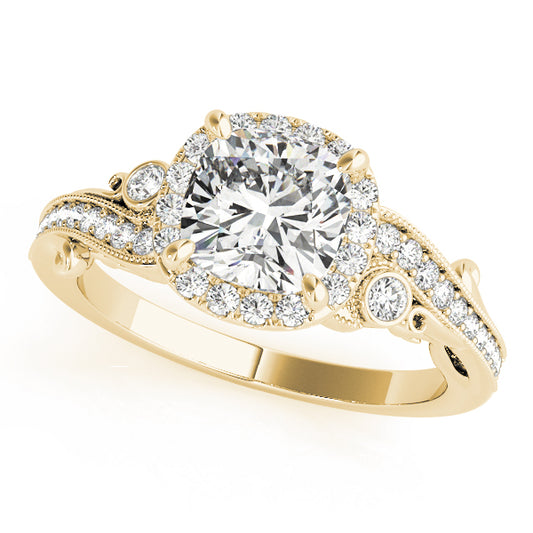 Cushion Engagement Ring M51005-E-6.5