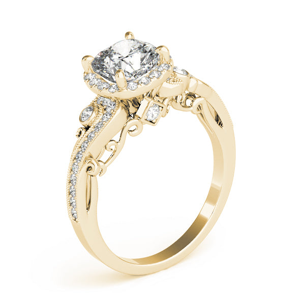 Cushion Engagement Ring M51005-E-6