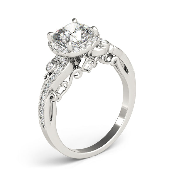 Cushion Engagement Ring M51005-E-7.5