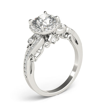 Cushion Engagement Ring M51005-E-7.5