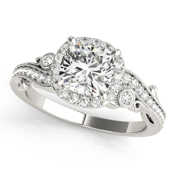 Cushion Engagement Ring M51005-E-7.5