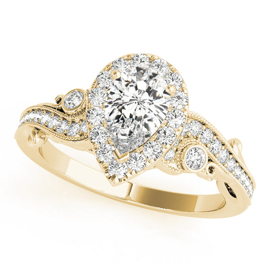 Pear Engagement Ring M51006-E-9.5X6.5