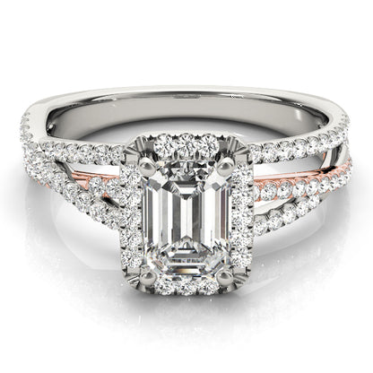 Emerald Cut Engagement Ring M51020-E-7.5X5.5