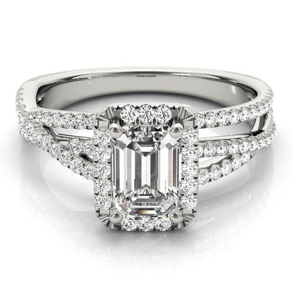 Emerald Cut Engagement Ring M51020-E-7.5X5.5