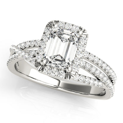 Emerald Cut Engagement Ring M51020-E-7.5X5.5