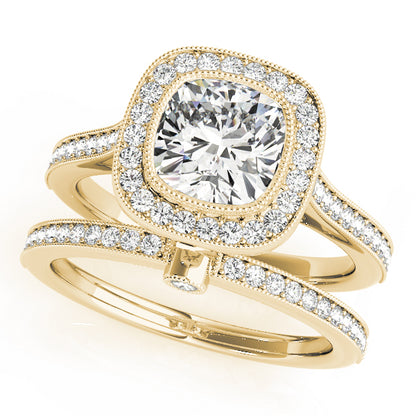 Cushion Engagement Ring M51075-E-5.5
