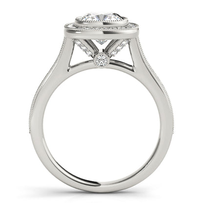 Cushion Engagement Ring M51075-E-7.5