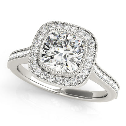 Cushion Engagement Ring M51075-E-5.5