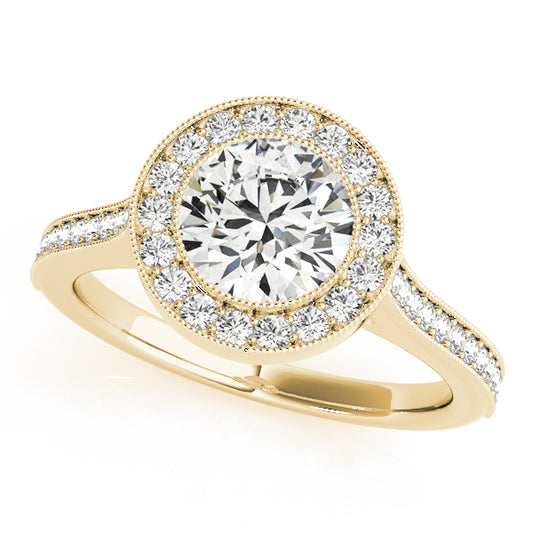Round Engagement Ring M51076-E-1/2