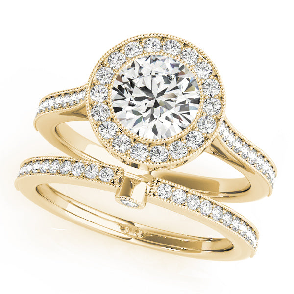 Round Engagement Ring M51076-E-3/4