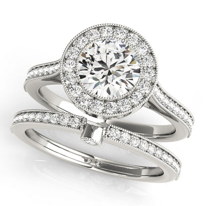 Round Engagement Ring M51076-E-1/2