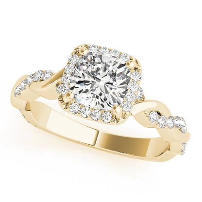 Cushion Engagement Ring M51086-E-6