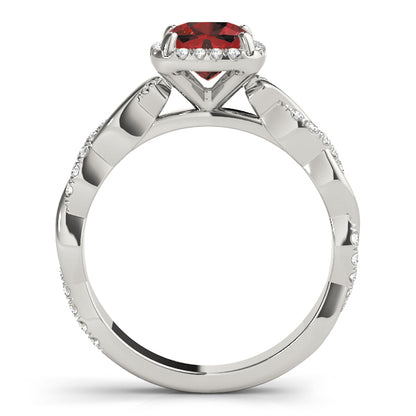 Cushion Engagement Ring M51086-E-6