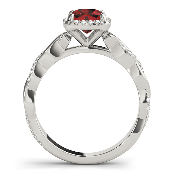 Cushion Engagement Ring M51086-E-7.5