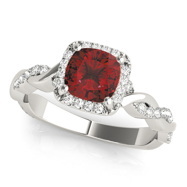 Cushion Engagement Ring M51086-E-6