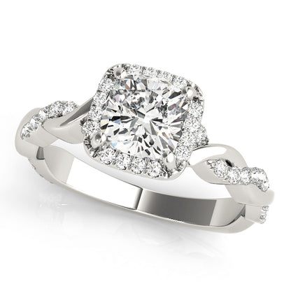 Cushion Engagement Ring M51086-E-6.5