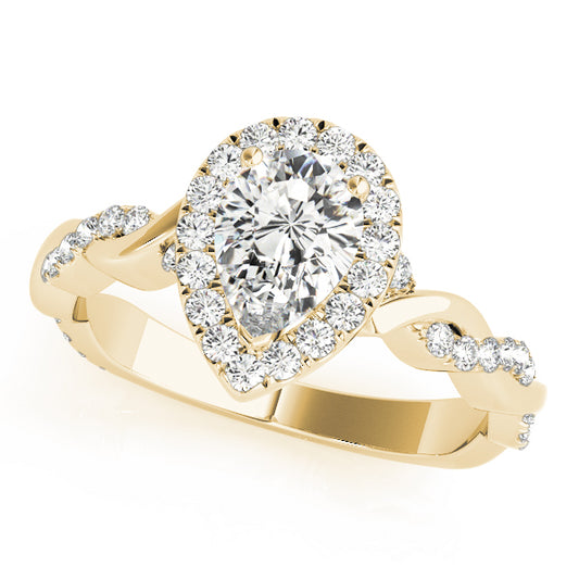 Pear Engagement Ring M51087-E-9.5X6.5