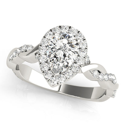 Pear Engagement Ring M51087-E-9.5X6.5